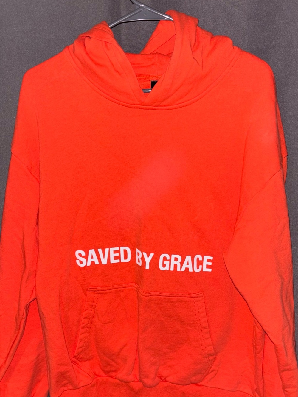 Seek Jesus XL "Saved By Grace" Pullover Hoodie